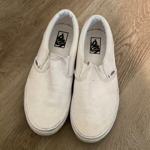 Vans Classic White Slip On Shoes